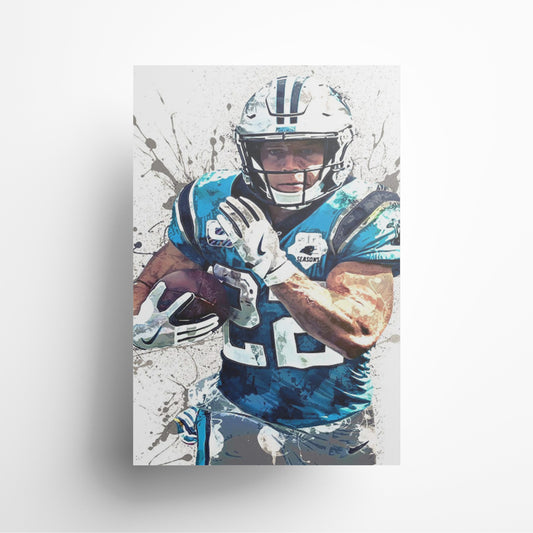 Christian McCaffrey - Carolina Panthers Canvas